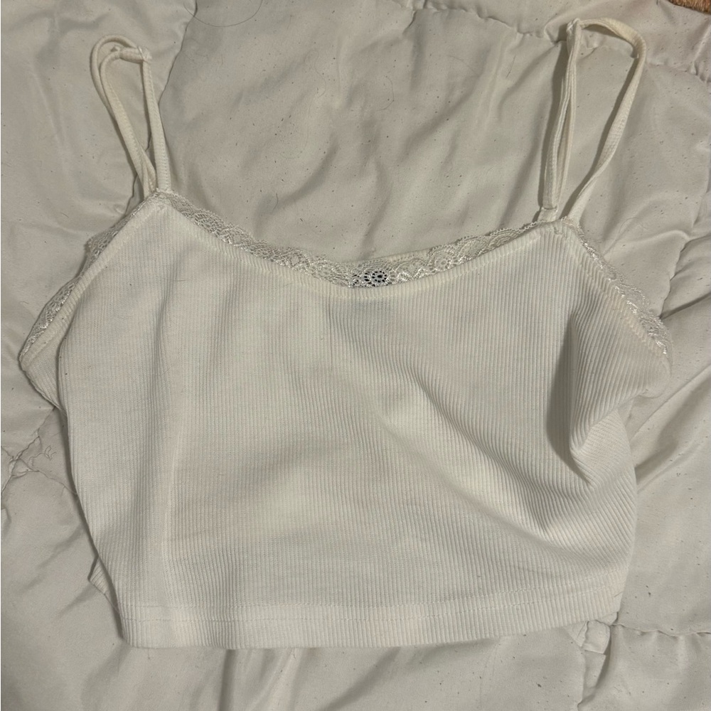 White Lace Tank Top